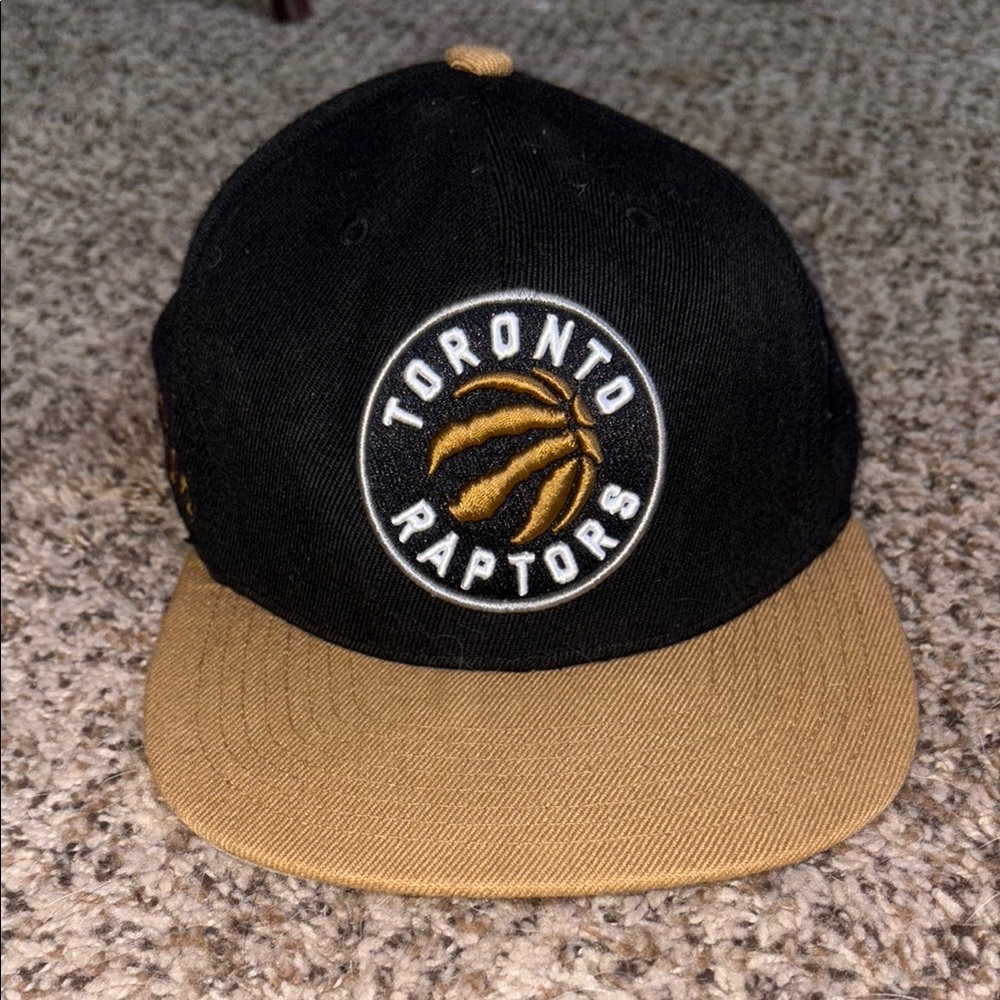 Toronto Raptors Black and Tan Cap